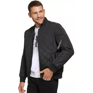 Calvin Klein Men's Quilted Baseball Jacket