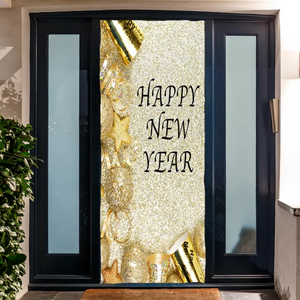 New Year's Glitter Door Mural