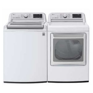 LG 5.5 cu. ft. Top Load Washer & 7.3 cu. ft. Gas Dryer