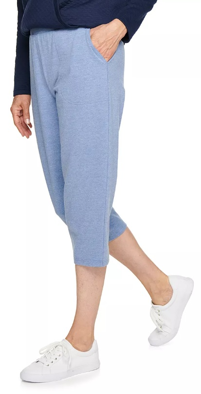 Croft & Barrow Women's Easy Pull-On Knit Capri Pants