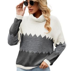 Women's Rib-Knit Turtleneck Sweater