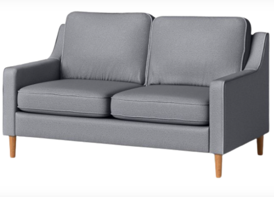 Upholstered Cushioned Loveseat