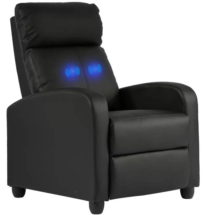 Faux Leather Massage Recliner