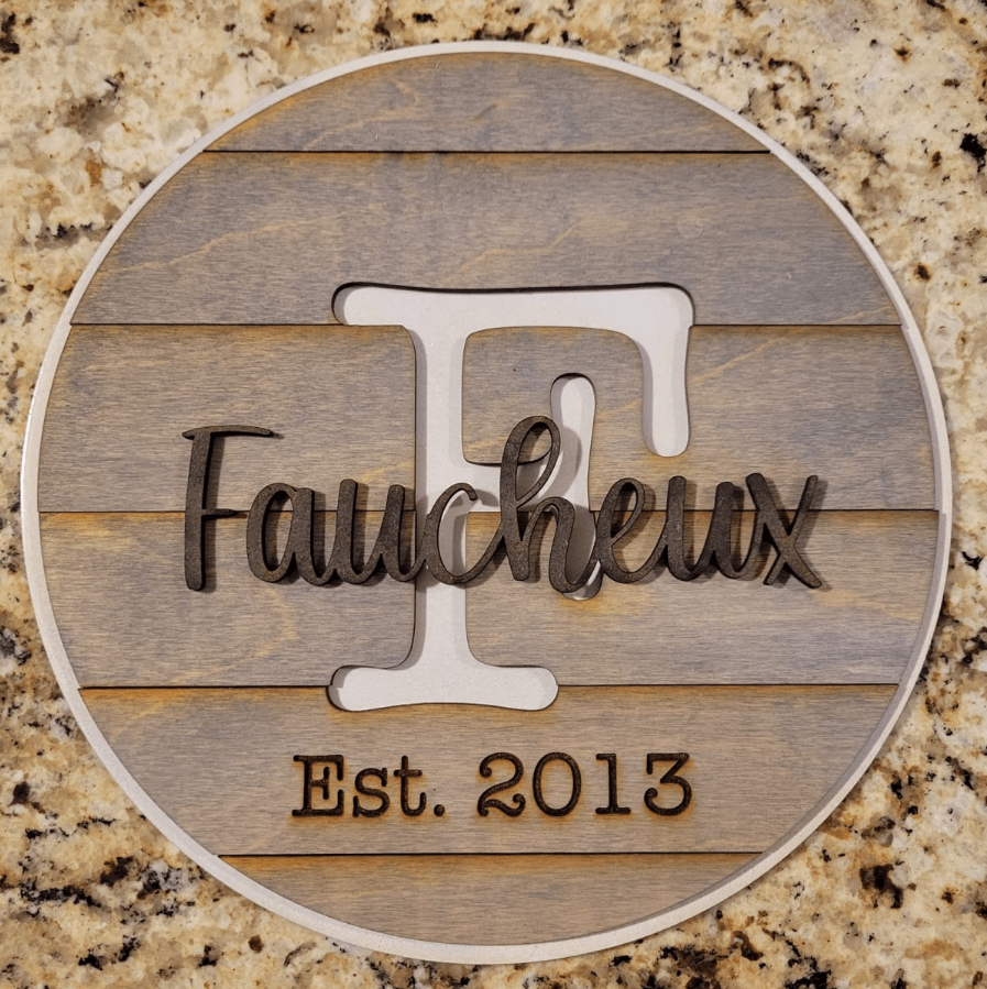 Personalized Wood Name Sign