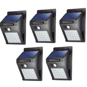 5-Pack Solar Waterproof Motion Sensor Lights