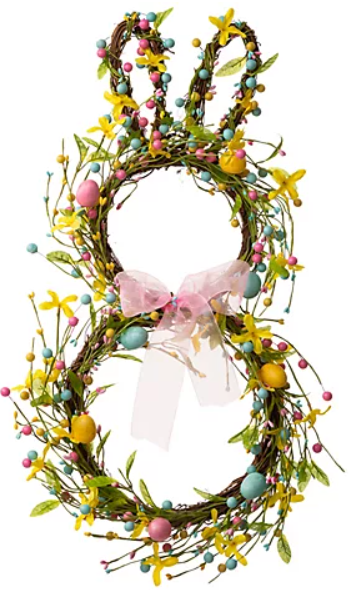 Easter Bunny Shaped Wreath