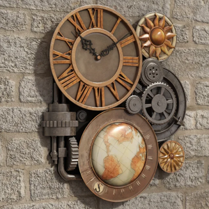 Hand-Cast 3D Farmhouse Wall Clock