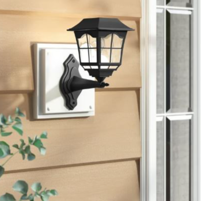 4-Pack Solar LED Wall Lantern