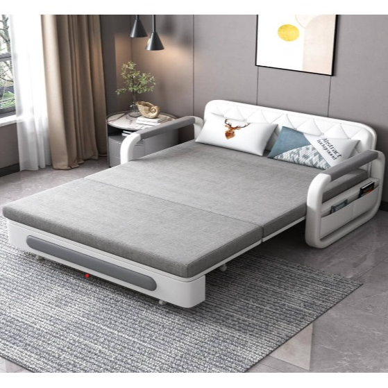 Rolled Arm Twin Sofa Bed w/ Storage