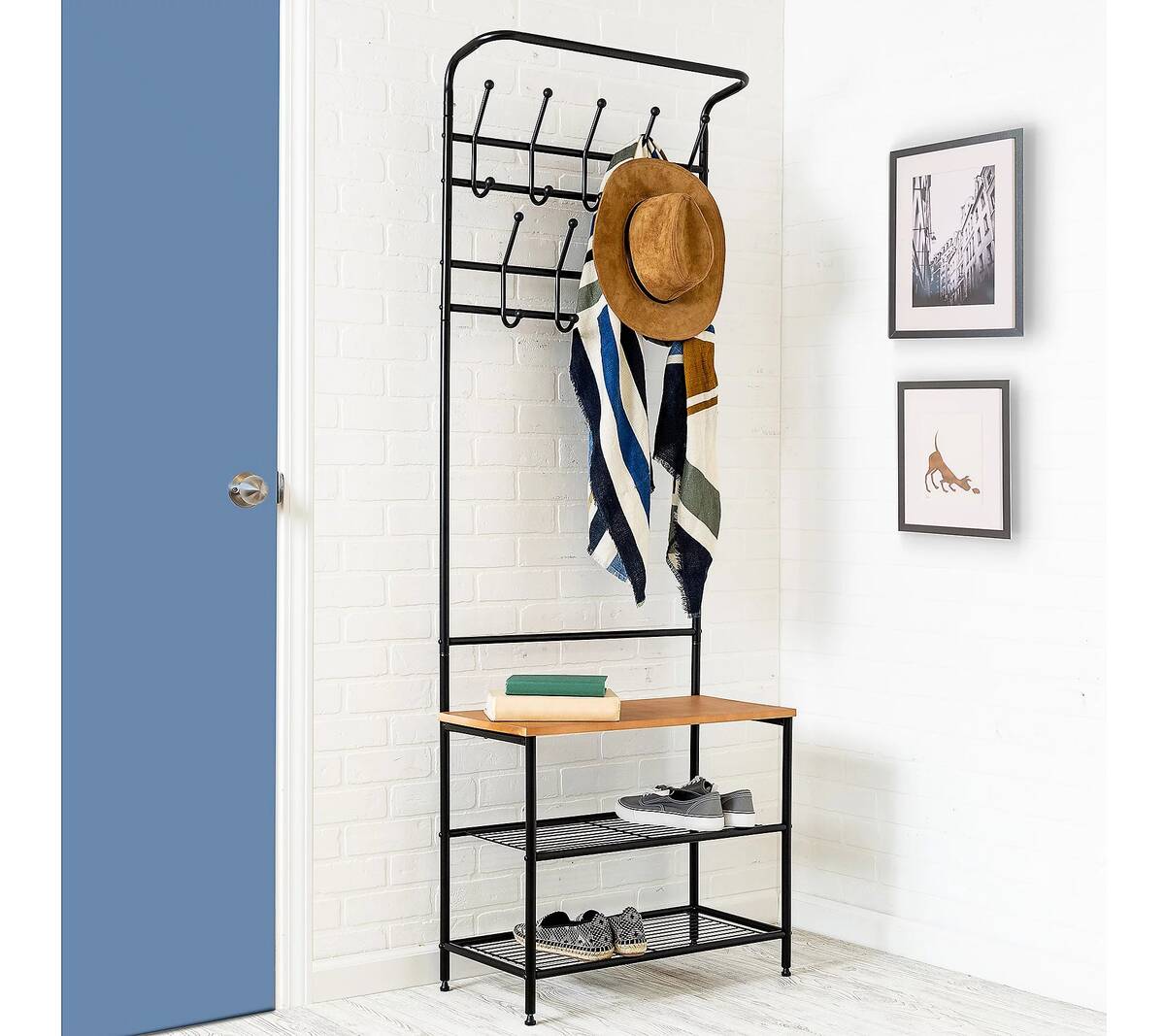 Entryway Coat & Shoe Rack