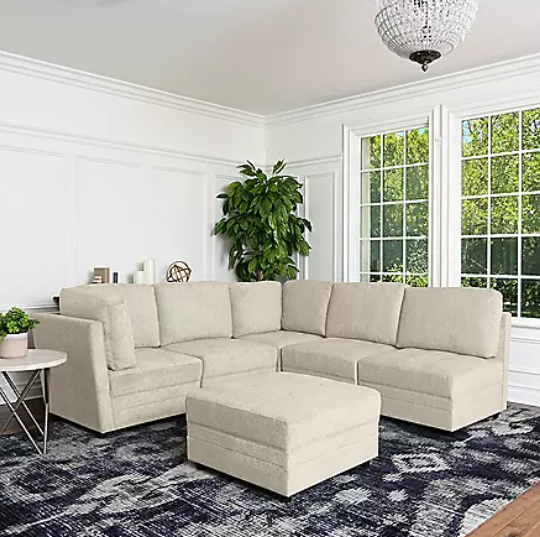 Upholstered 6-Piece Modular Sectional