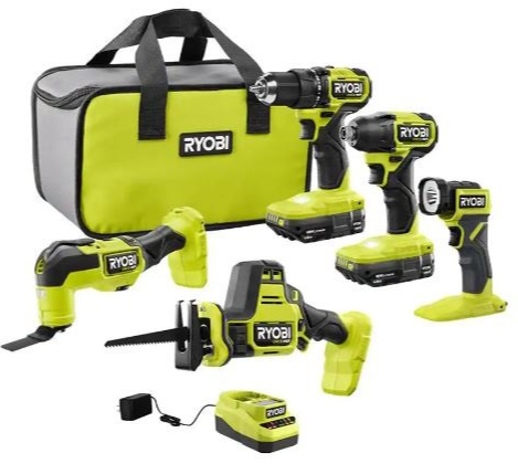 Ryobi One + HP 18V Brushless Cordless 5-Tool Kit