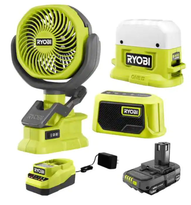 Ryobi ONE+ 18V Cordless 3-Tool Campers Kit