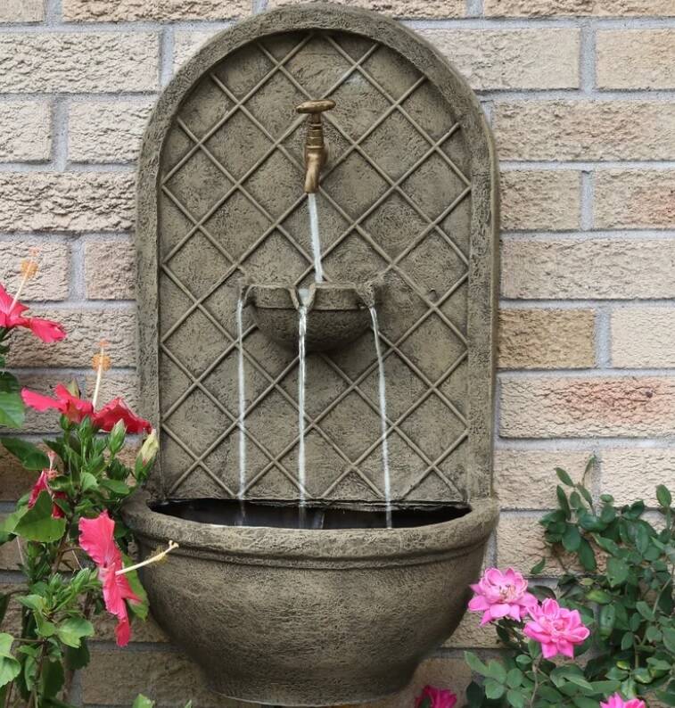 Polystone Electric Wall Fountain