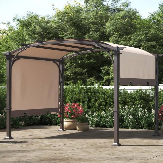 Meadow Metal Pergola w/ Canopy