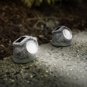 4-Pack Sunstones Solar LED Rock Lights