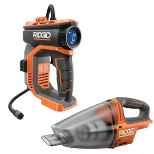 Ridgid 18V Cordless Digital Inflator w/ Hand Vacuum