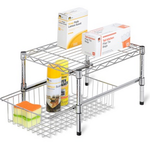 Chrome Pull-Out Basket Shelving