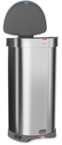 EyeVac+ Touchless Sensor Trash Bin w/ Auto Vacuum