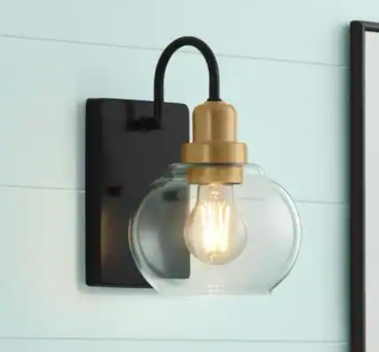 1-Light Indoor Vintage Sconce