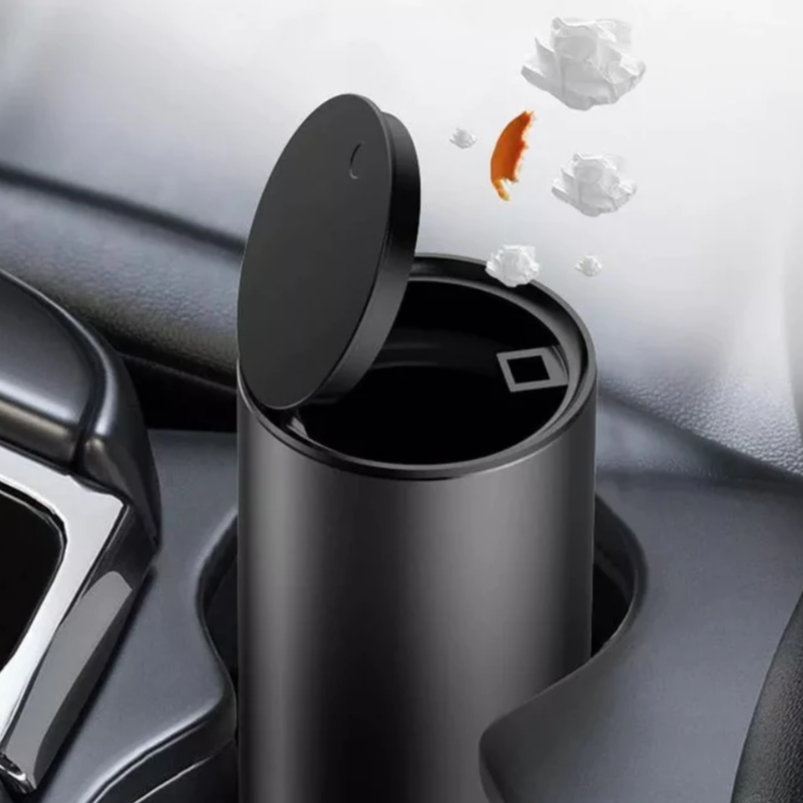 Car Cup Holder Garbage Can w/ Garbage Bags