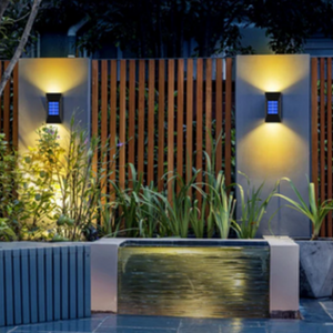 4-Pack Solar Waterproof Outdoor Wall Lights