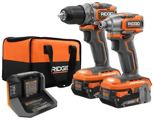 Ridgid 18V Cordless Drill & Impact Driver Kit