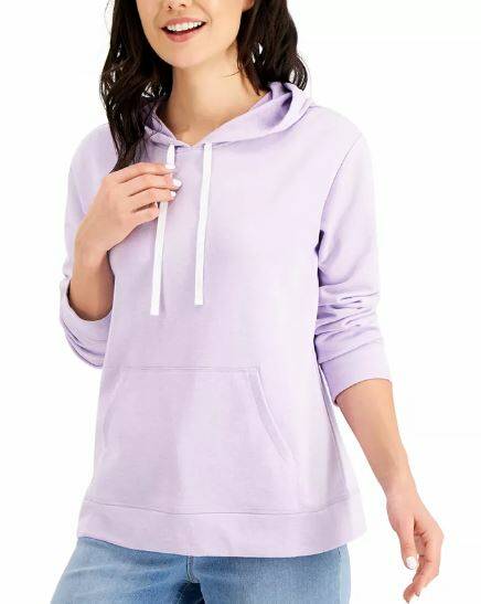 Karen Scott Women's French Terry Hoodie