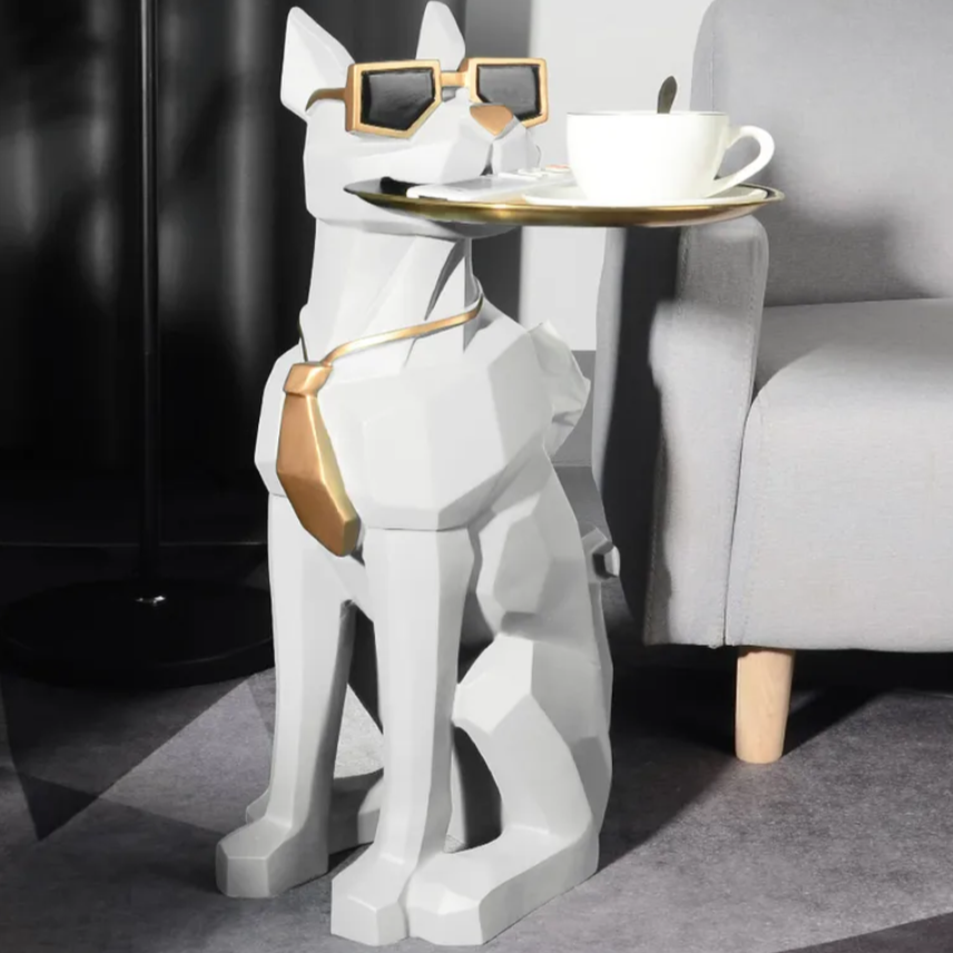 Metal Dog Side Table