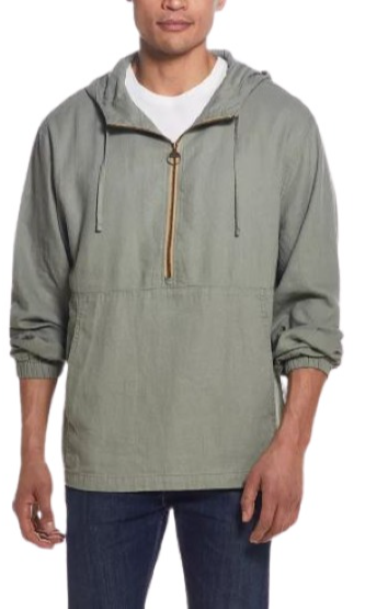 Weatherproof Vintage Men's Hooded Pullover Jacket