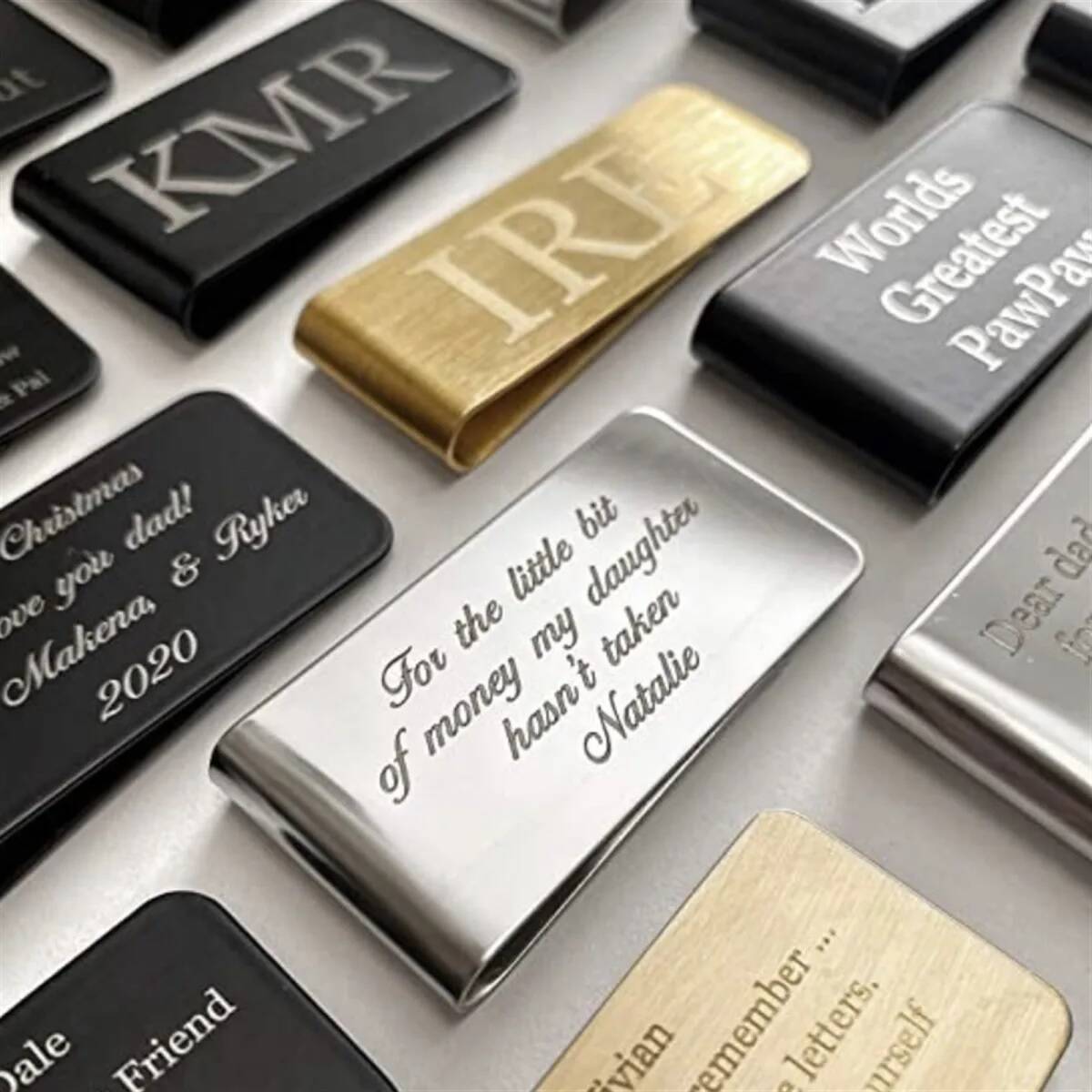 Personalized Engraved Stainless Steel Money Clip