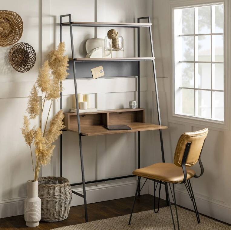 Metal & Wood Ladder Desk