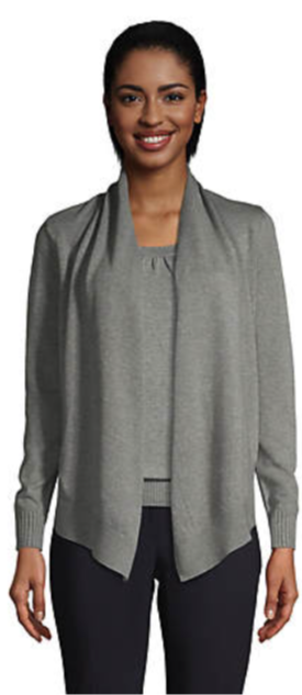 Lands' End Women's Cotton Cardigan