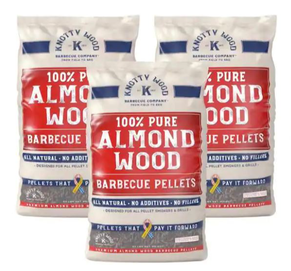 3-Pack Wood 20lb. BBQ Smoker Pellets