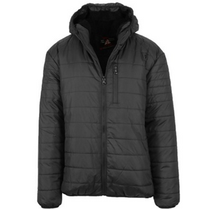 Men's Sherpa-Lined Hooded Puffer Jacket