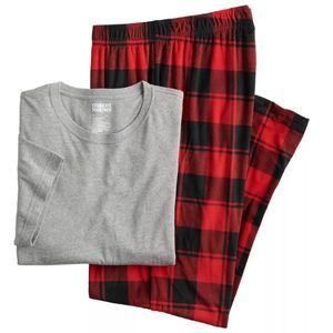 Men's Knit Tee & Pants Sleep Set