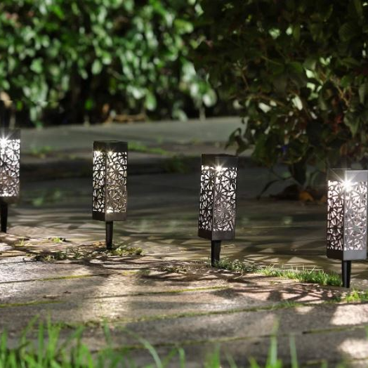 Set of 6 Solar LED Pathway Lights