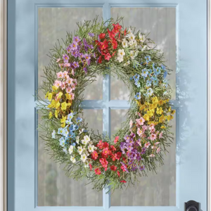 Artificial Spring Floral Wreath