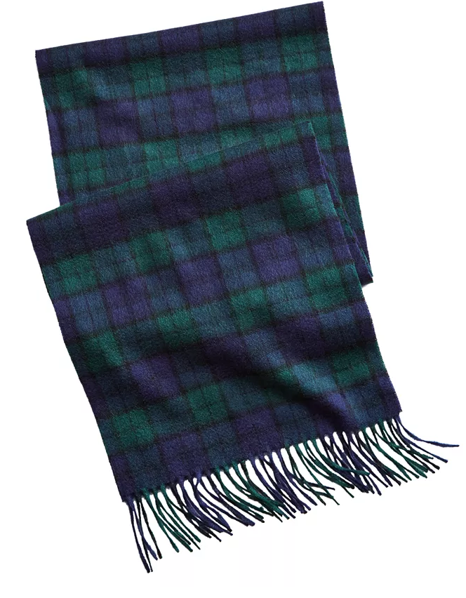 Club Room Men's Plaid Cashmere Scarf