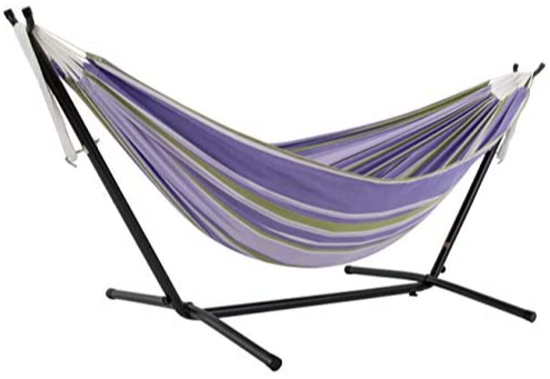 Double Cotton Hammock w/ Steel Stand