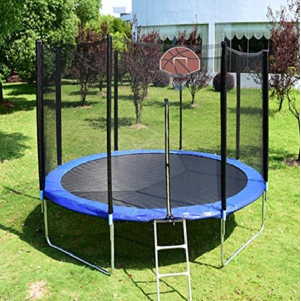 Outdoor 12' Trampoline w/ Safety Enclosure