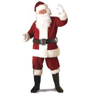 Deluxe Ultra Velvet Santa Suit w/ Gloves