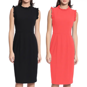 Maggy London Mock Neck Sheath Dress