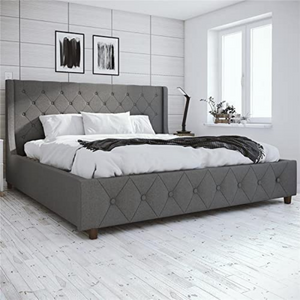 King Tufted Upholstered Bed