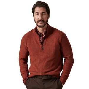 Banana Republic Men's Boucle Half-Zip Sweater