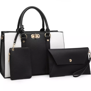 3-Piece MKF Satchel, Purse & Wristlet