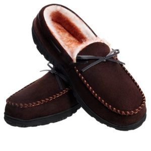 Men's Memory Foam Plush Lined Slippers