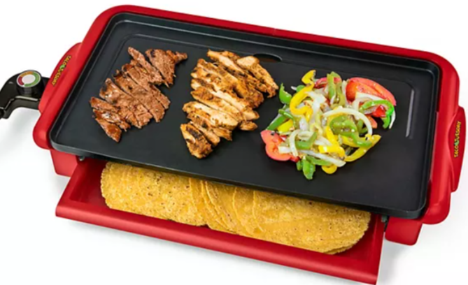 Taco Tuesday Nonstick Griddle w/ Warmer