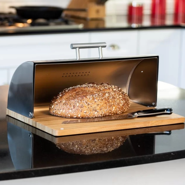 Honey Can Do Stainless Steel Bread Box