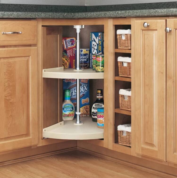 2-Shelf Cabinet Lazy Susan